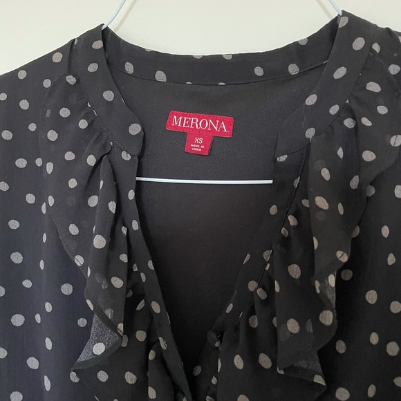 Polka Dot Sleeveless Dress - Picture 4 of 5